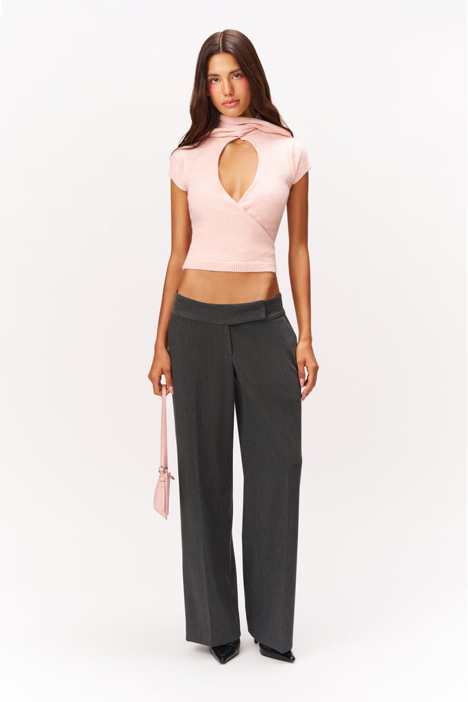 KNIT ARA TOP IN BALLET SLIPPER