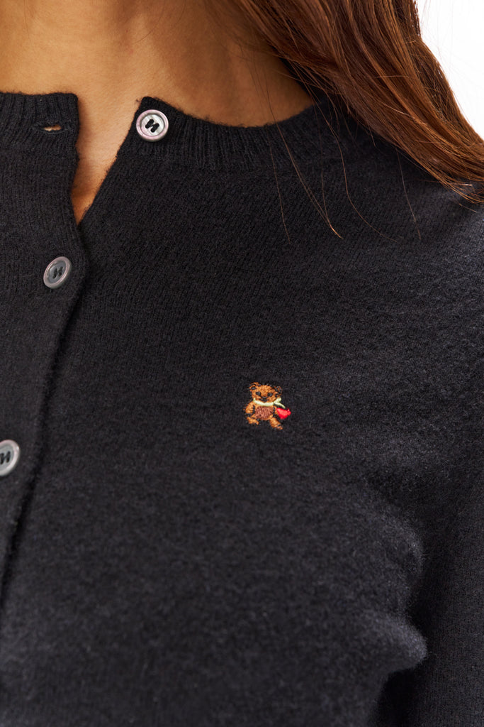 JUNE RELAXED CARDIGAN IN BLACK