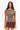 CREW CAP SLEEVE TEE IN BROWN COMBO