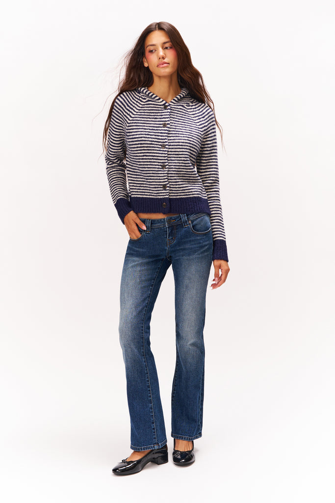 Melina Hooded Knit Sweater