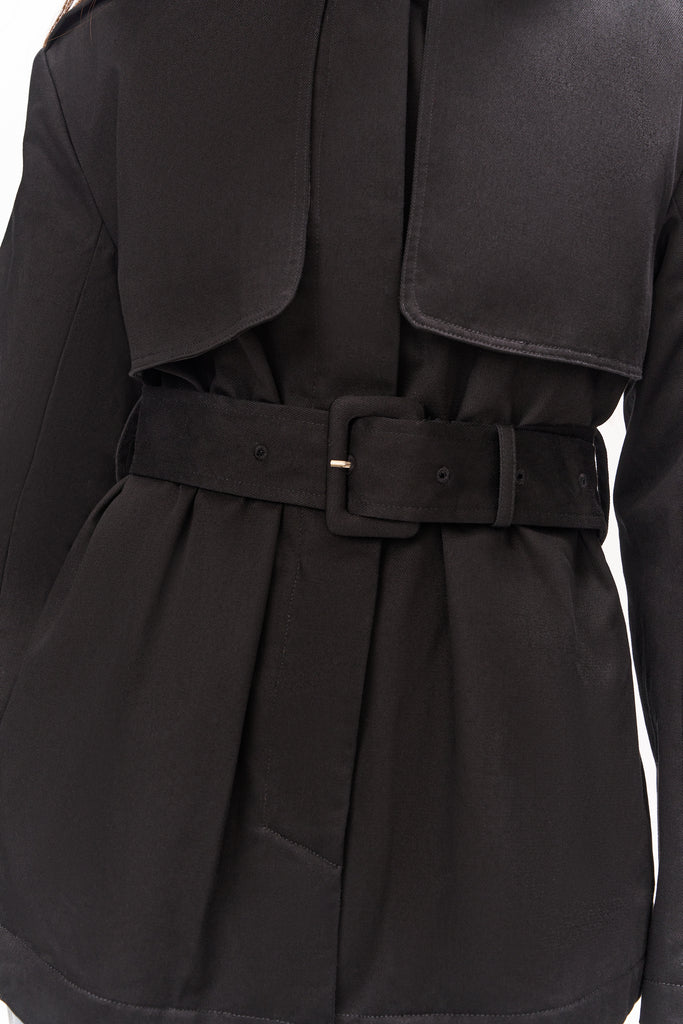 THEA TRENCH COAT IN BLACK