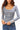 LONG SLEEVE HENLEY TOP IN HEATHER GREY NAVY PREPPY STRIPE