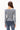 LONG SLEEVE HENLEY TOP IN HEATHER GREY NAVY PREPPY STRIPE
