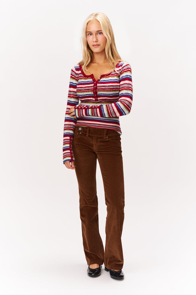 Jolie Henley in Blue Skinny Stripe