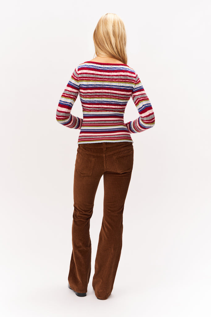Jolie Henley in Blue Skinny Stripe