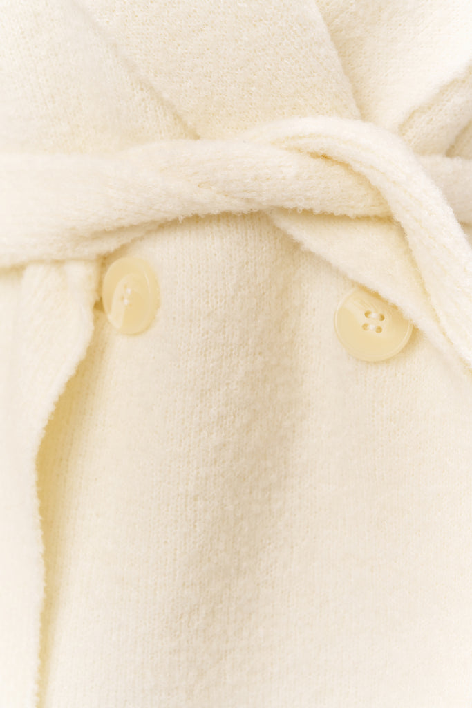 CAROLINE WRAP SWEATER IN IVORY