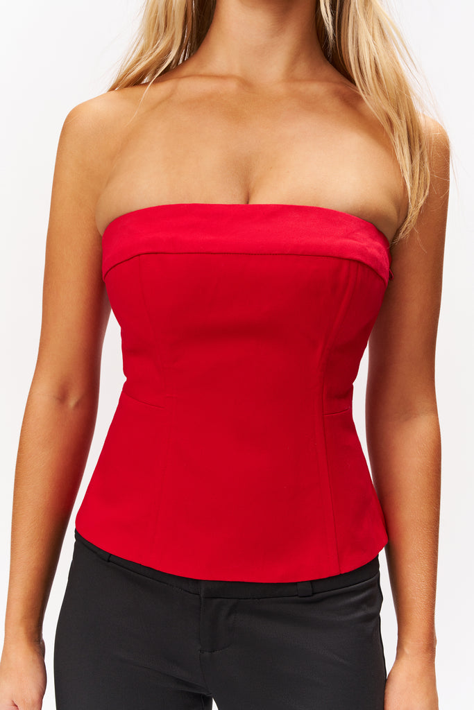 ALESSANDRA TOP IN RED LOVE