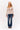 LONG SLEEVE HENLEY TOP IN LIGHT PINK PREPPY STRIPE