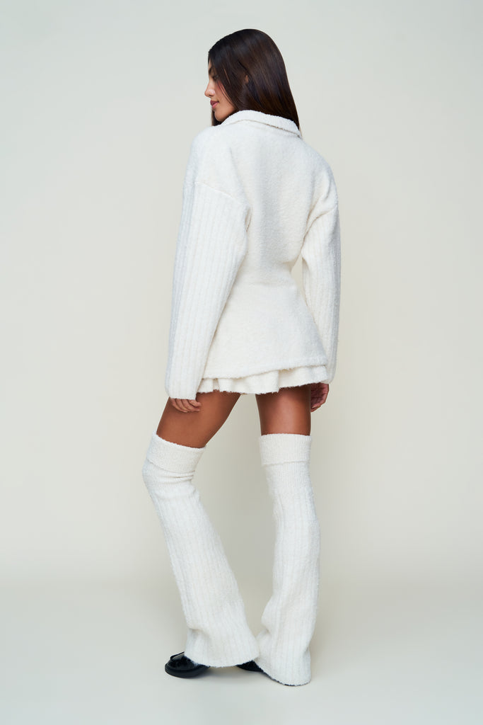 LEG WARMER IN IVORY