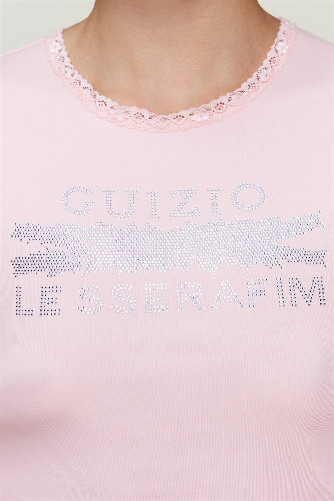 Bedazzled Tee in Pink