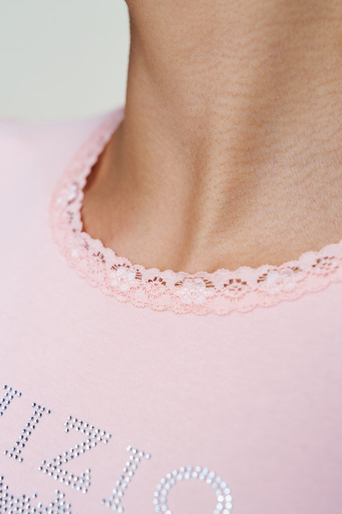 Bedazzled Tee in Pink