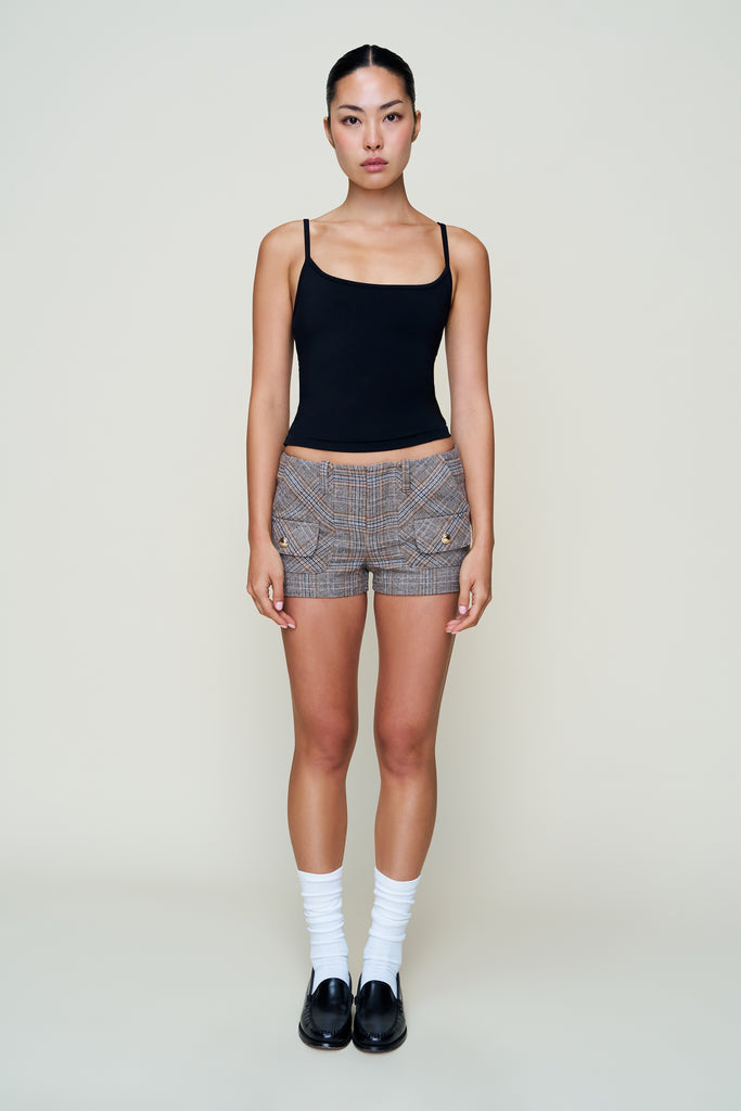 Penelope Patch Pocket Tartan Short