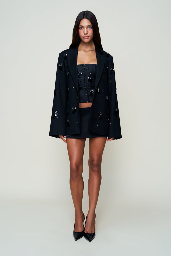 EMBELLISHED OVERSIZED BLAZER
