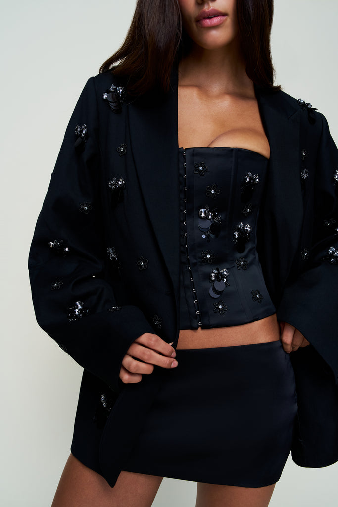 EMBELLISHED OVERSIZED BLAZER