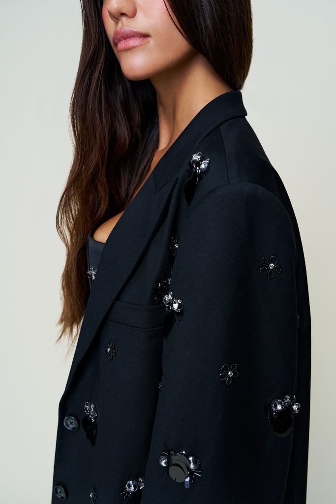 EMBELLISHED OVERSIZED BLAZER