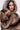 Cosette Cropped Faux Fur Jacket in Tawny Brown