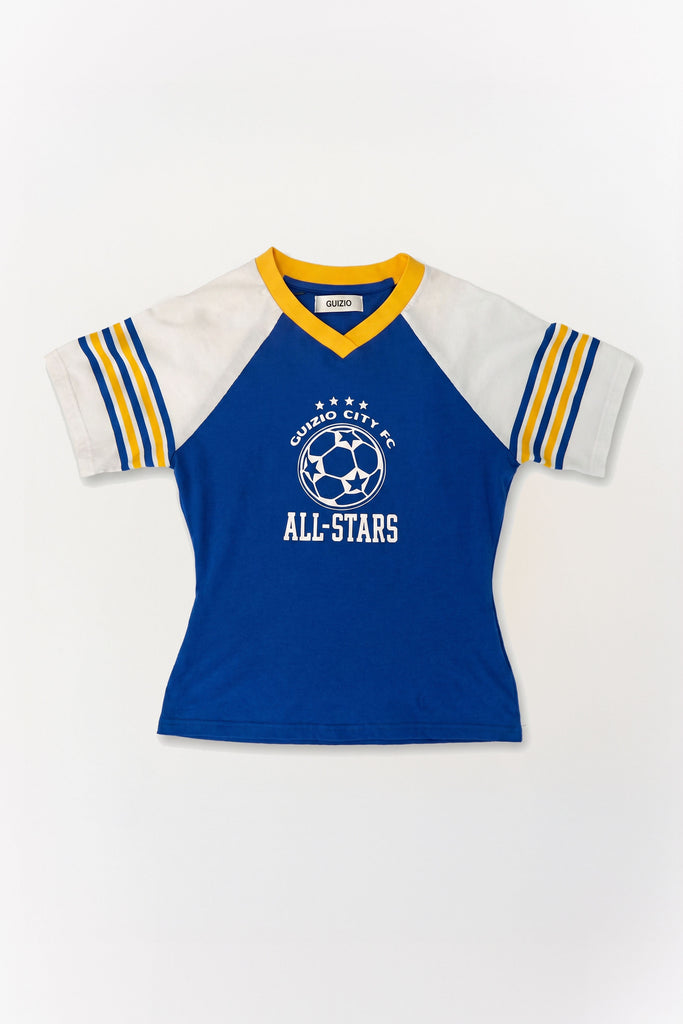 Shrunken Team Jersey in Blue
