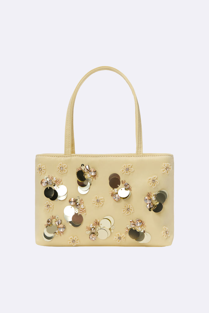 Embellished Satin Pouchette