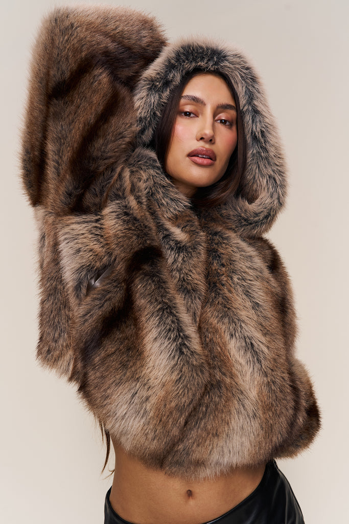 Cosette Cropped Fur Jacket