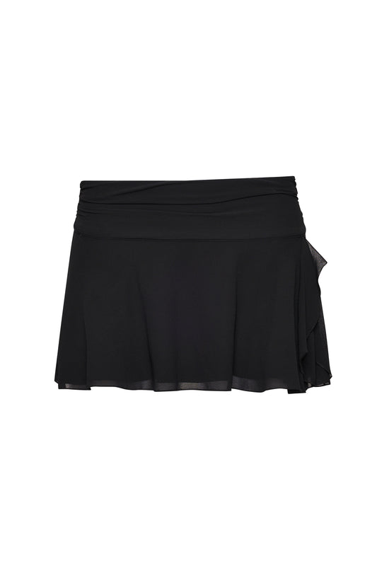 Chiffon Slit Mini Skirt