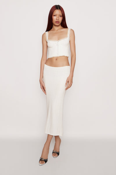 DAINTY LACE KNIT TOP